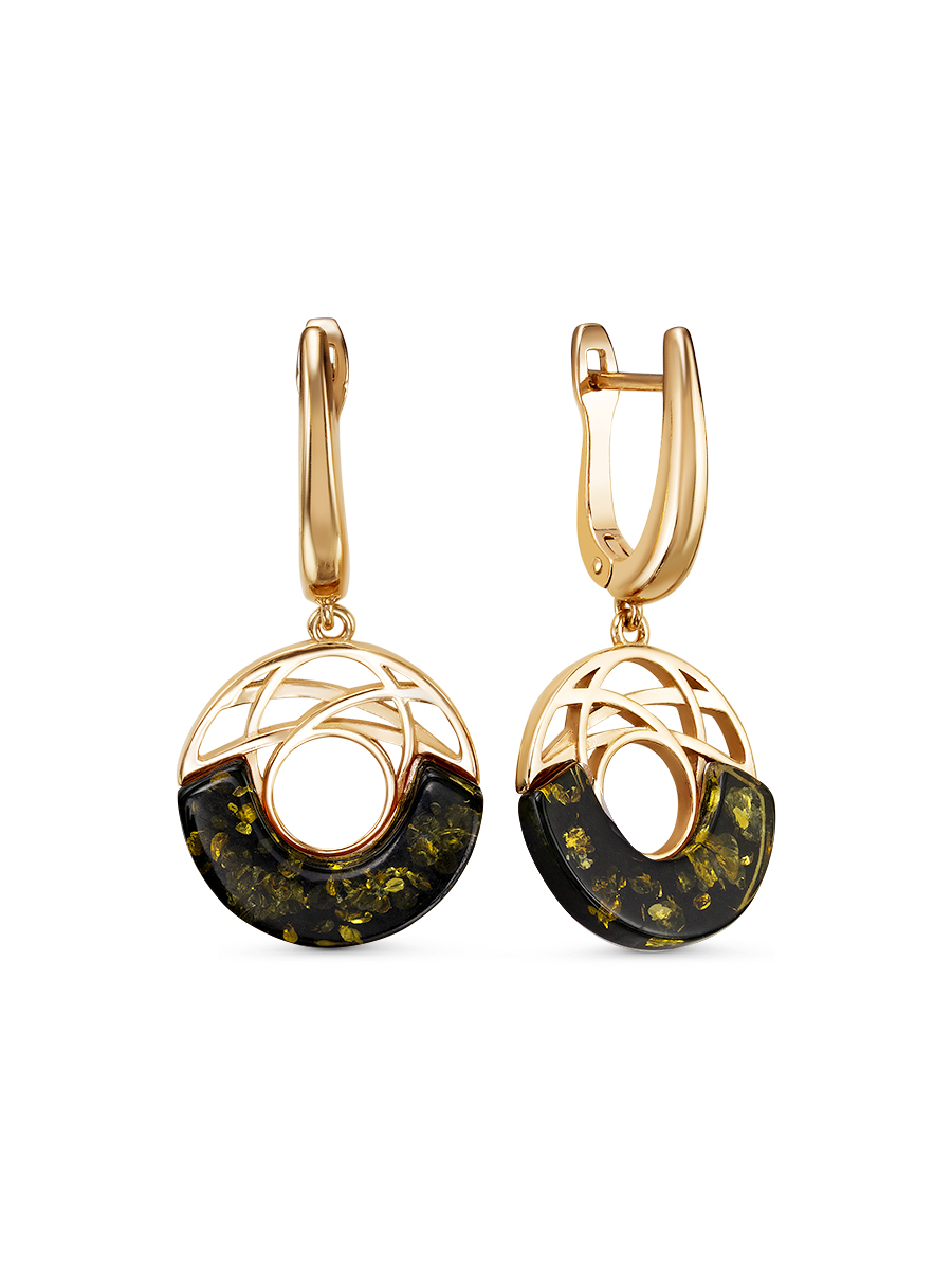 

Серьги подвески из серебра с янтарем SamoroDki Jewelry 2201481з, 2201481з