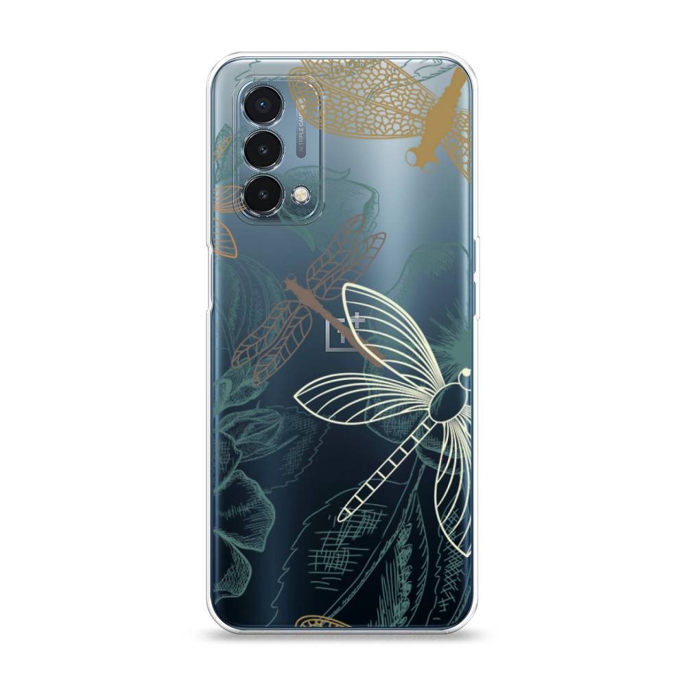 

Чехол Awog на OnePlus Nord N200 5G / ВанПлас Nord N200 5G "Тени стрекоз", Коричневый;зеленый;белый, 152250-8