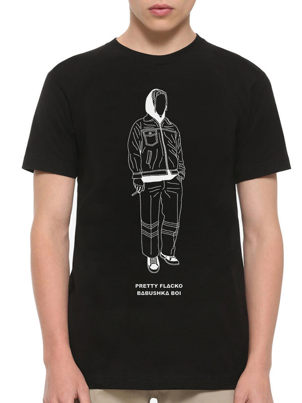 фото Футболка мужская design heroes asap rocky - babushka boi черная xl