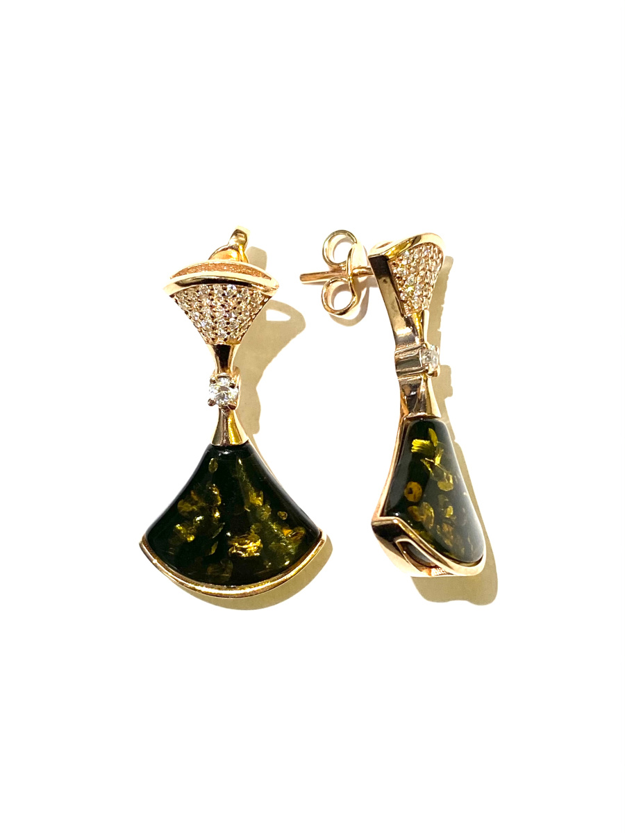 

Серьги из серебра с янтарем SamoroDki Jewelry 2200891з, 2200891з