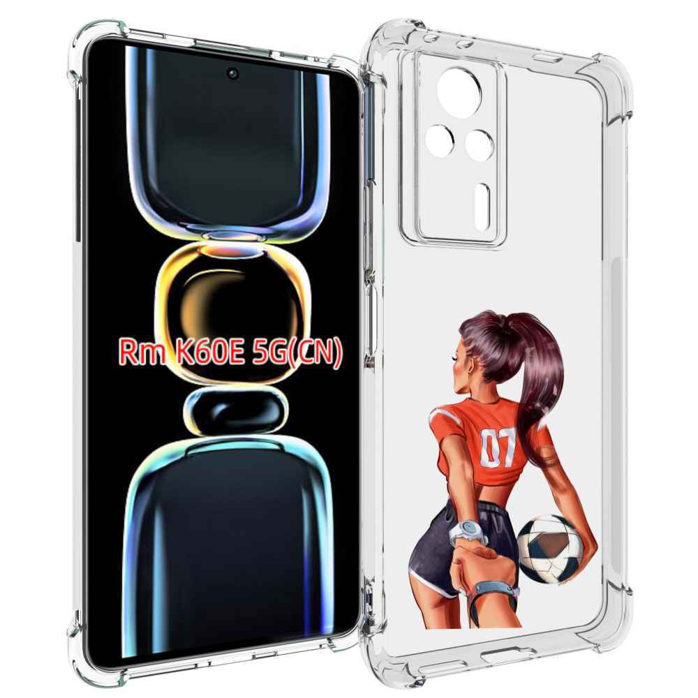 

Чехол MyPads Девушка-футболистка женский для Xiaomi Redmi K60E, Tocco