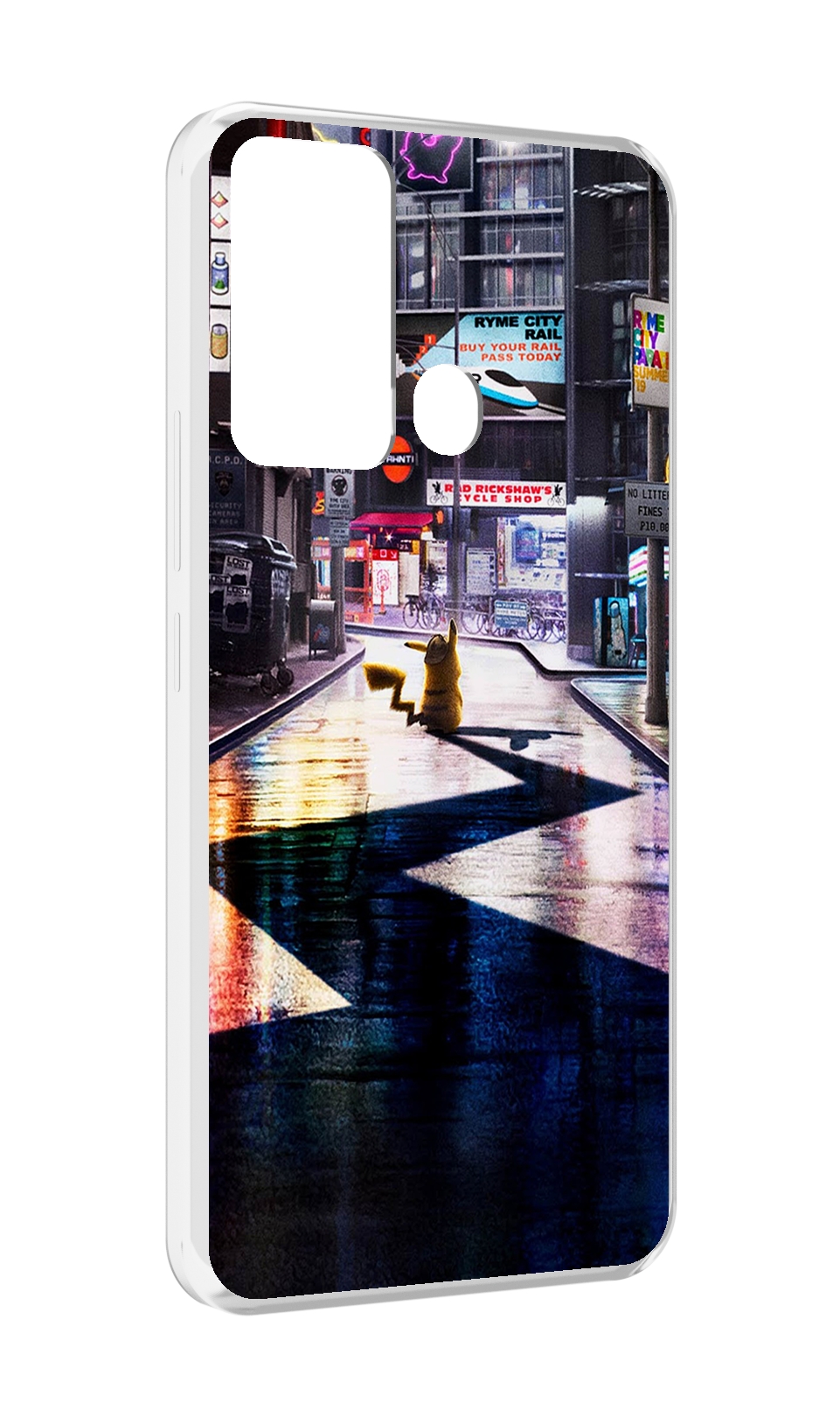 

Чехол MyPads Пикачу-в-городе для Infinix Hot 12i, Прозрачный, Tocco