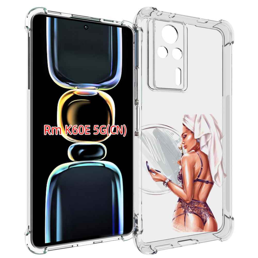 

Чехол MyPads Девушка-с-полотенцем женский для Xiaomi Redmi K60E, Tocco