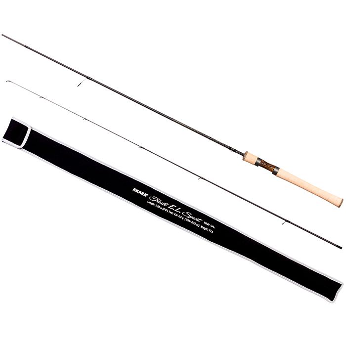 

Спиннинг Akara Trout E.L Sport UL 0.5-4.5 1.98 м с цельной ручкой, Trout E.L Sport UL