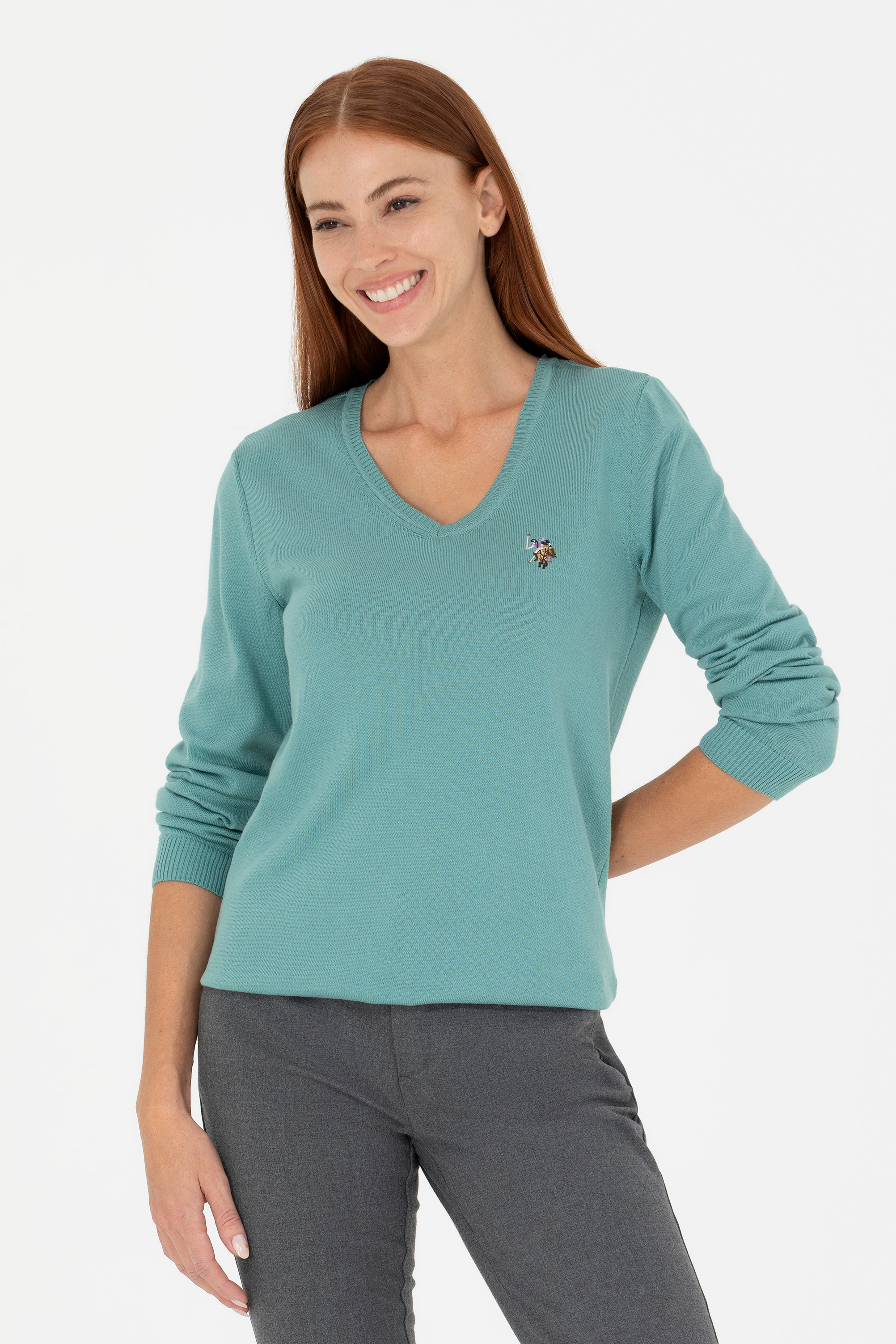

Пуловер женский U.S. POLO Assn. G082SZ0TK0TD02-BSK23 бирюзовый M, G082SZ0TK0TD02-BSK23