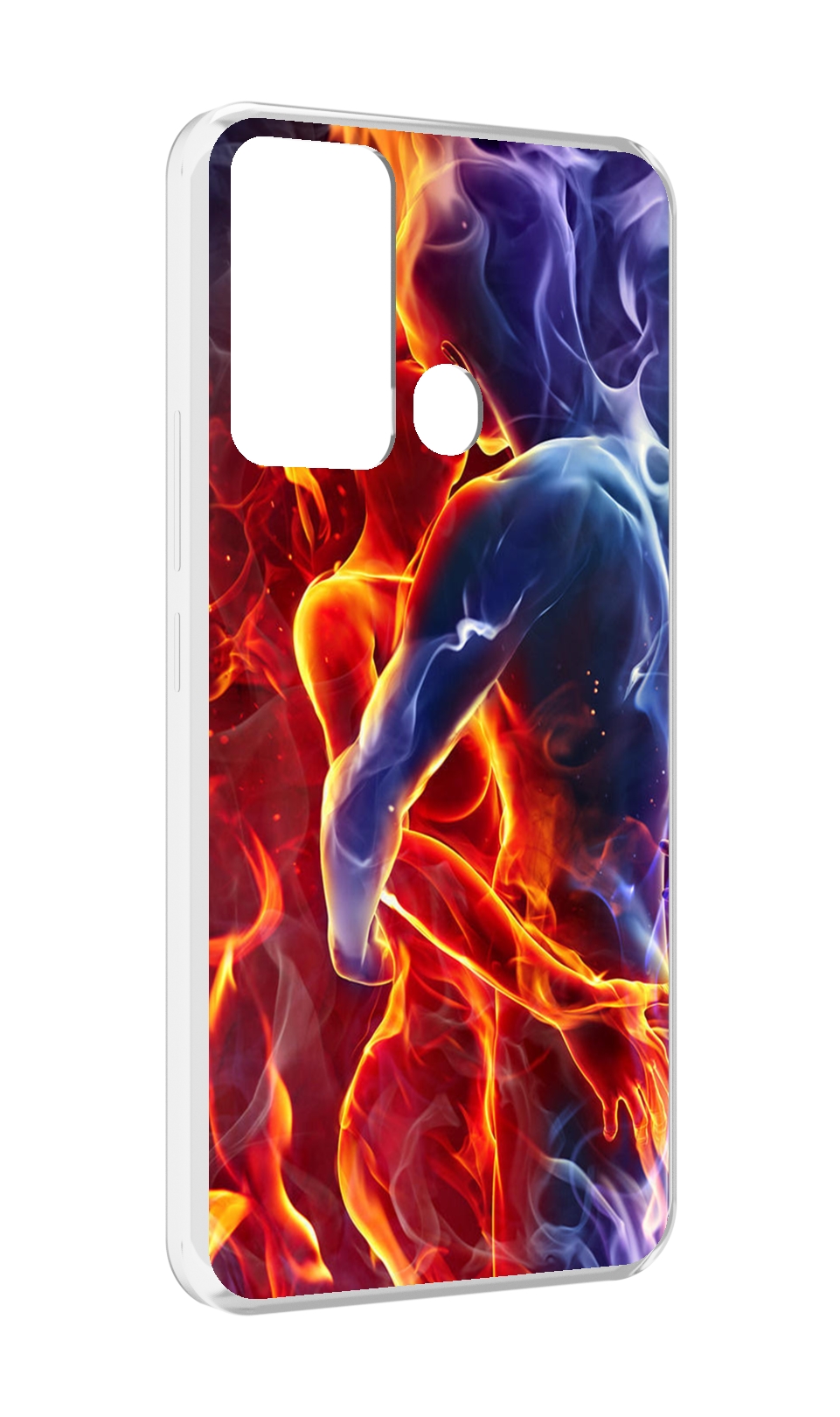 

Чехол MyPads Огонь-вода для Infinix Hot 12i, Прозрачный, Tocco