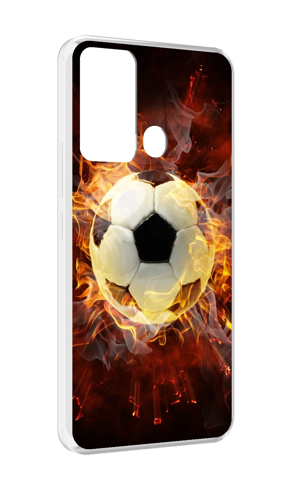 

Чехол MyPads Огненный-мяч для Infinix Hot 12i, Прозрачный, Tocco