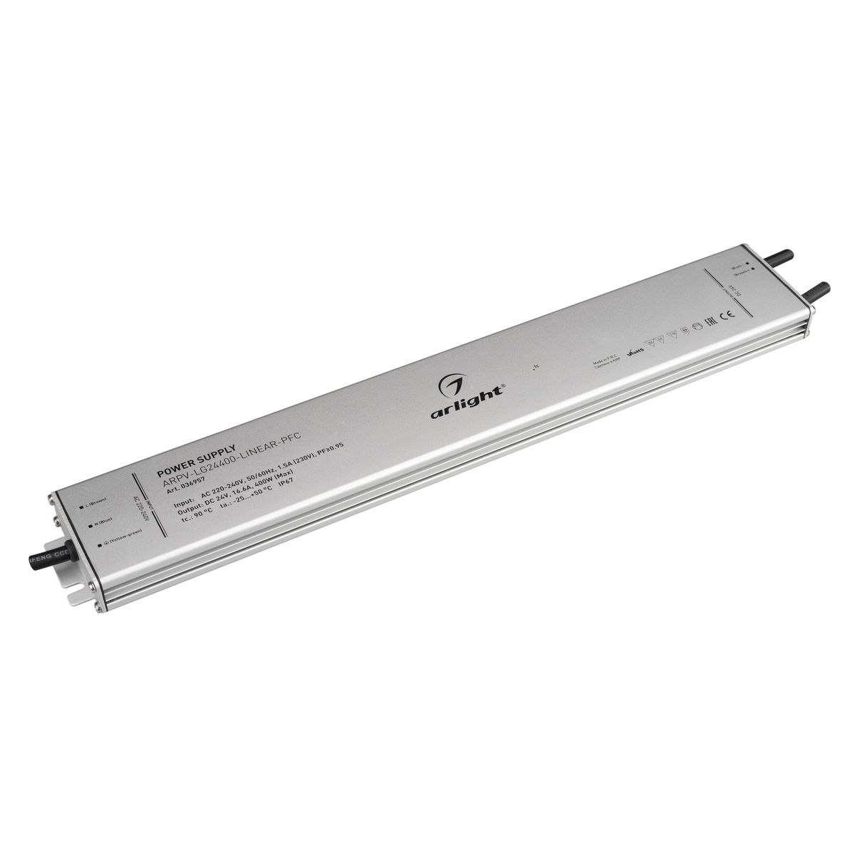 фото Блок питания для светодиодной ленты arlight arpv-lg24400-linear-pfc (24v, 16.6a, 400w)