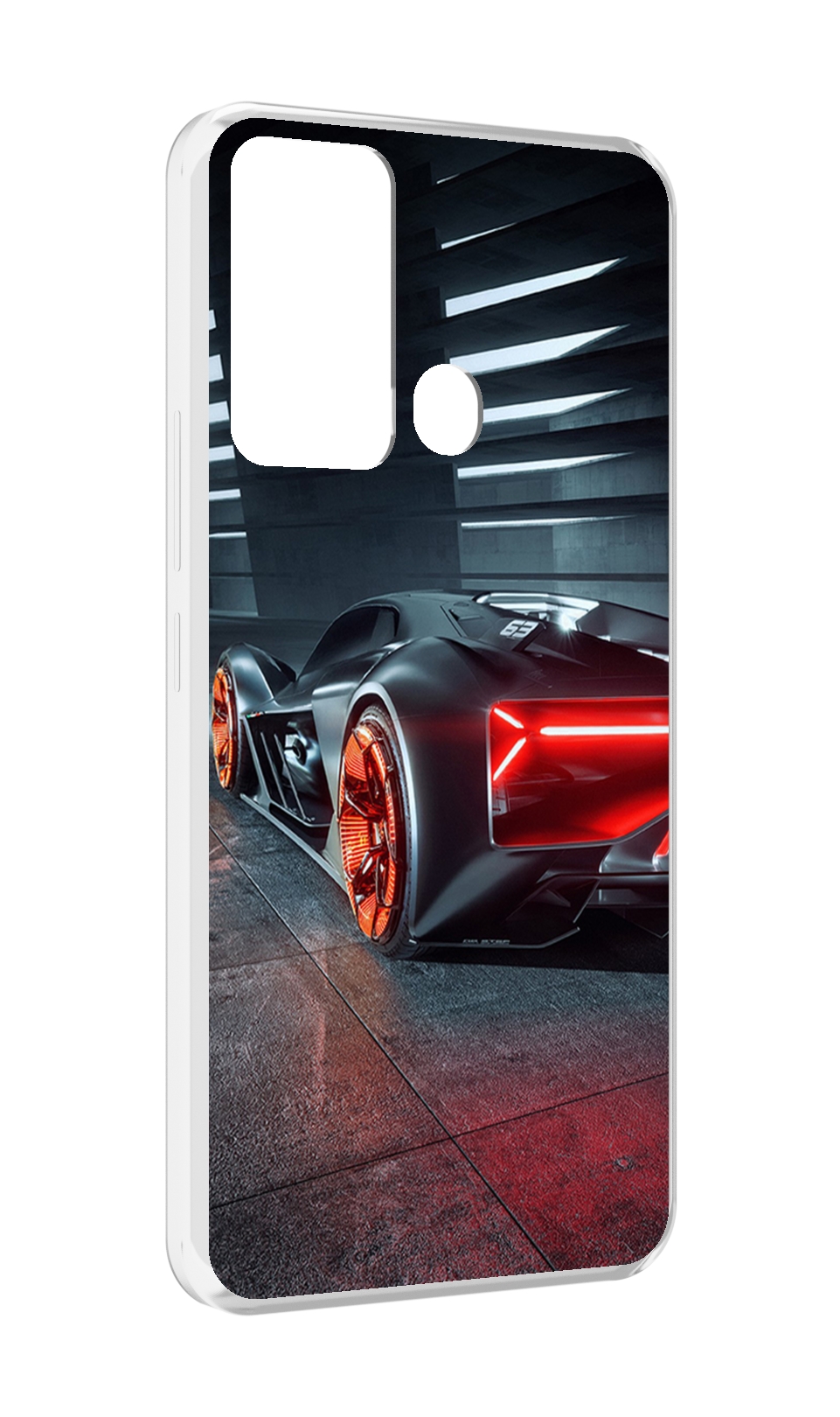 

Чехол MyPads Ночной-город мужской для Infinix Hot 12i, Прозрачный, Tocco