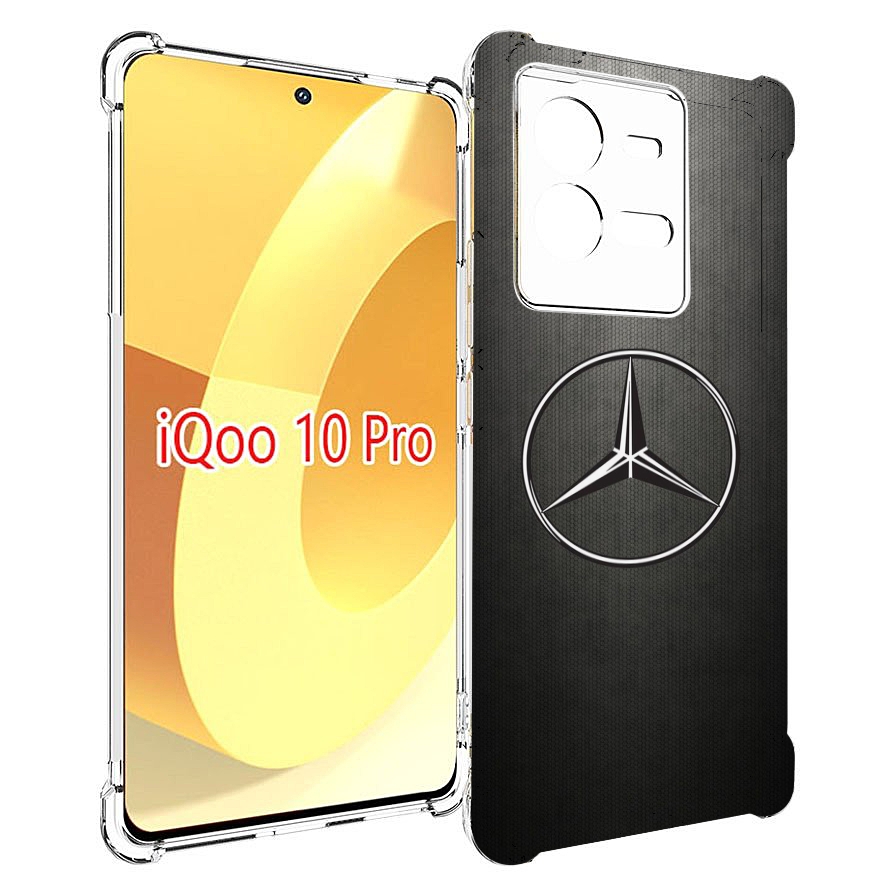 

Чехол MyPads mercedes 3 мужской для Vivo iQOO 10 Pro, Прозрачный, Tocco