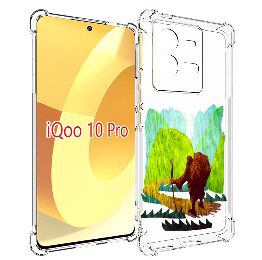 

Чехол MyPads Лесная тропа для Vivo iQOO 10 Pro, Прозрачный, Tocco