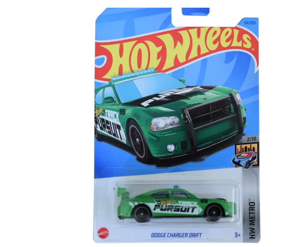 Машинка Hot Wheels базовой коллекции DODGE CHARGER DRIFT зеленая 5785/HKG92