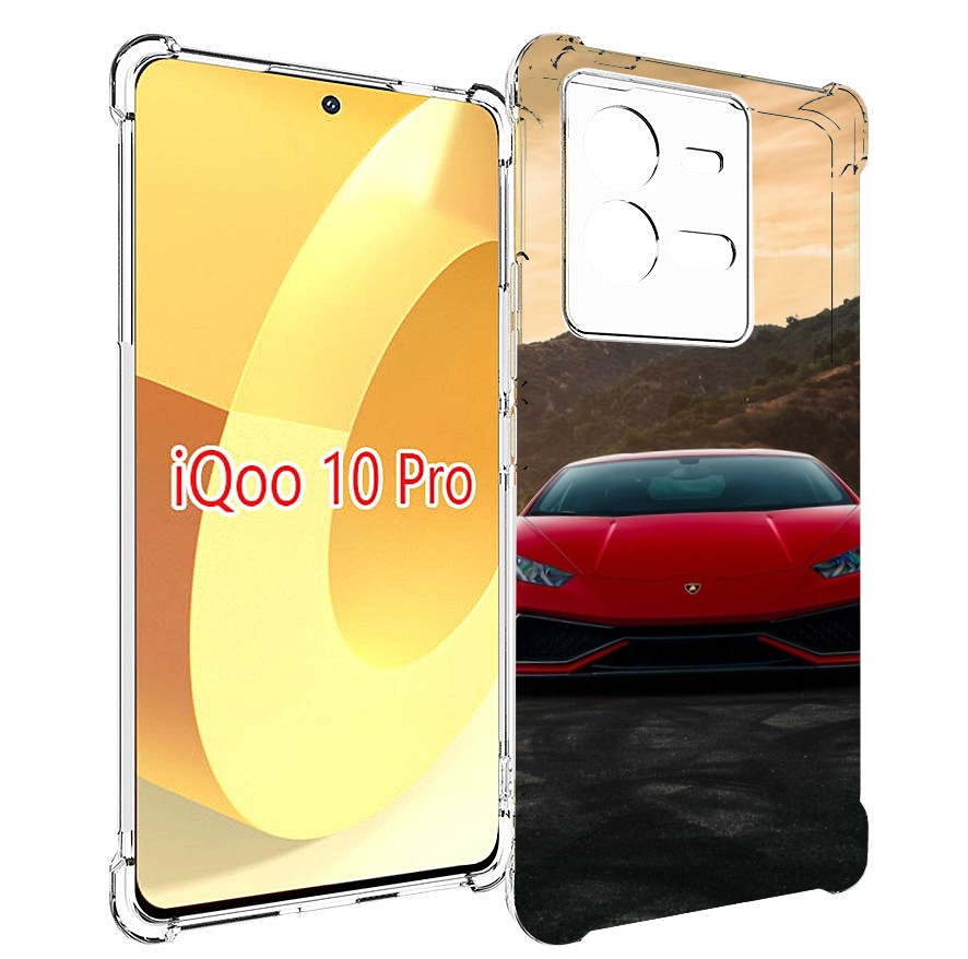 

Чехол MyPads lamborghini 1 мужской для Vivo iQOO 10 Pro, Прозрачный, Tocco