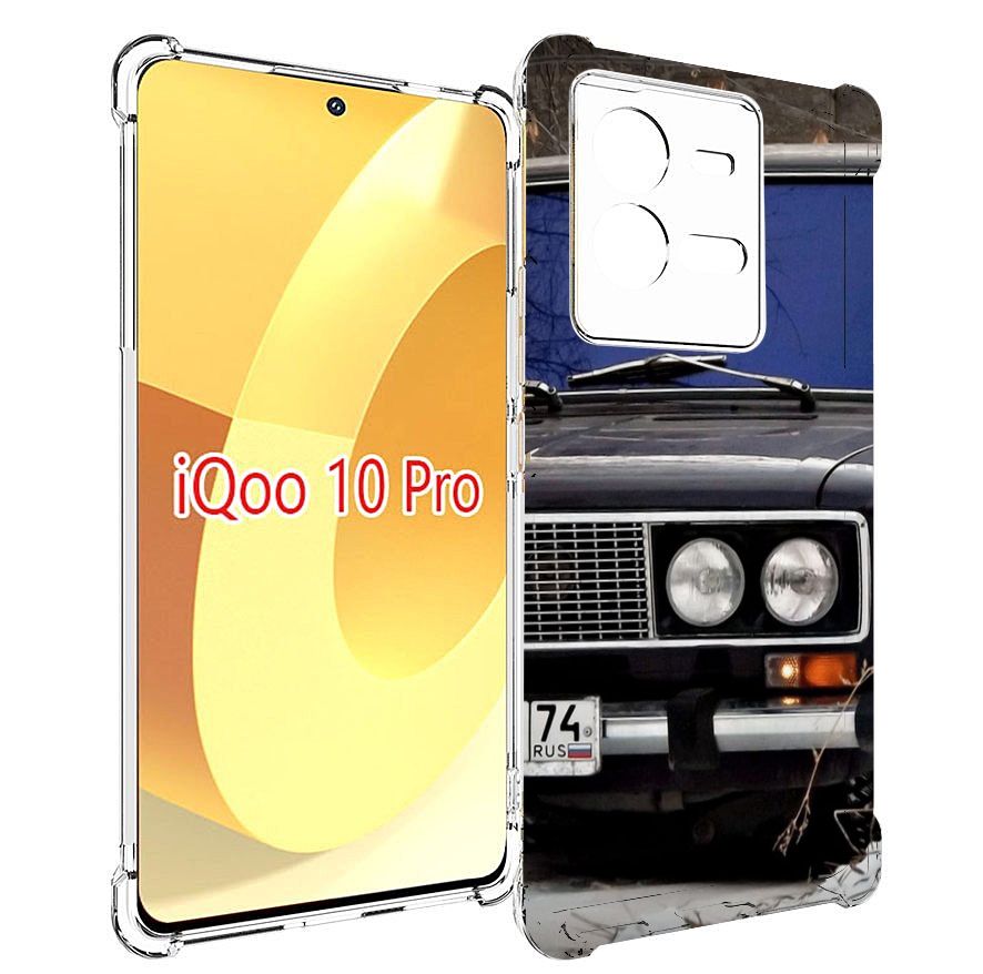 

Чехол MyPads lada ваз 1 для Vivo iQOO 10 Pro, Прозрачный, Tocco