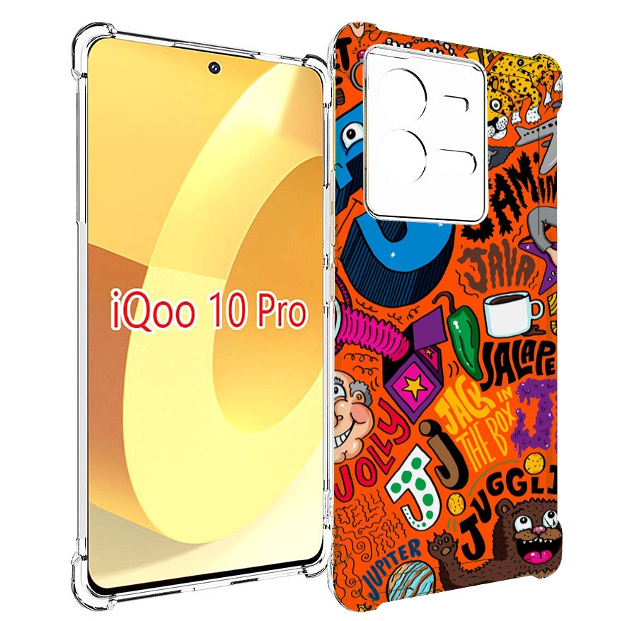 

Чехол MyPads funky-decor для Vivo iQOO 10 Pro, Прозрачный, Tocco