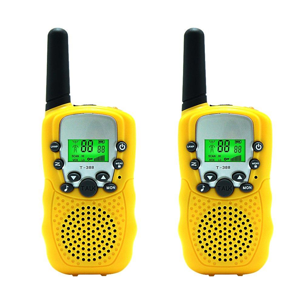фото Набор 2-х портативных раций с двусторонней связью с жк-дисплеем детских, желтые gk0006d walkie talkie