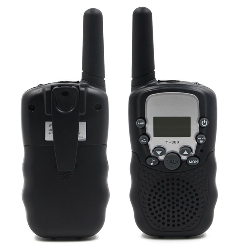 фото Набор 2-х портативных раций с двусторонней связью с жк-дисплеем детских, черные gk0006c walkie talkie