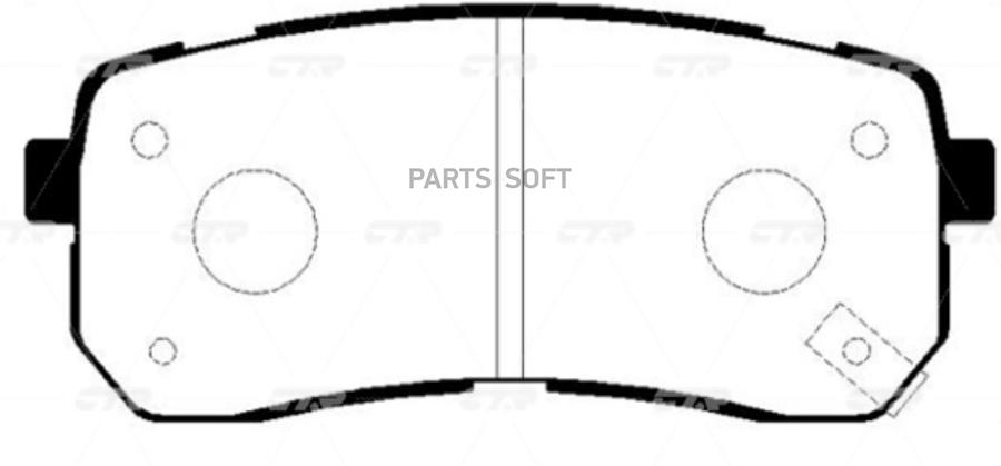 

Тормозные колодки Ctr GK0544P