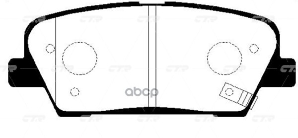 

Тормозные колодки Ctr GK0550P