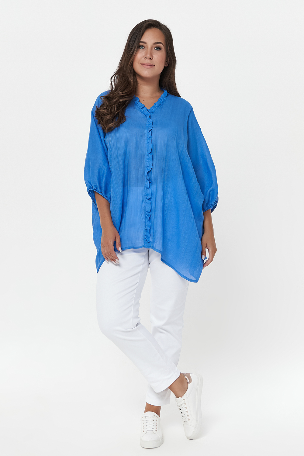 

Блуза женская OLSI 2010009 синяя 50 RU, 2010009