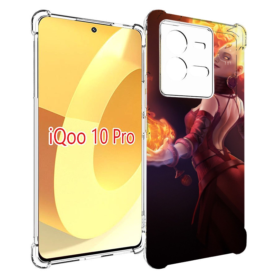 

Чехол MyPads dota 2 Lina для Vivo iQOO 10 Pro, Прозрачный, Tocco