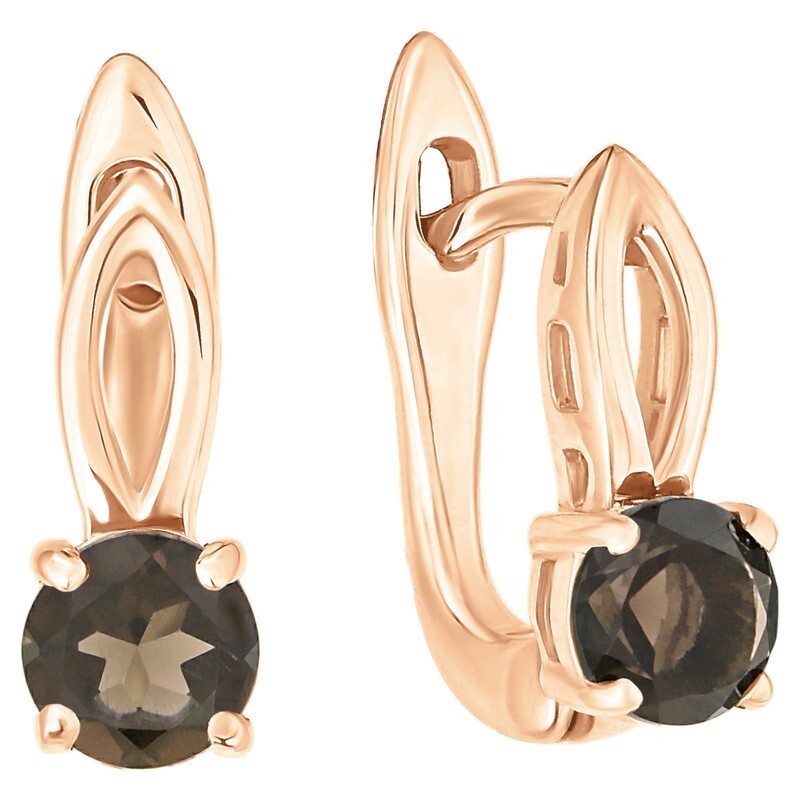 

Серьги из серебра с раухтопазомом LAZURIT-ONLINE 7720RG, 7720RG