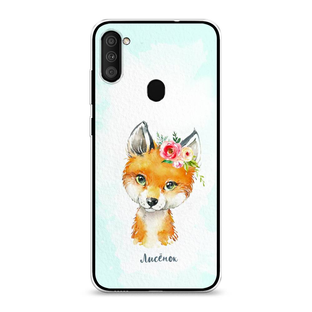 

Чехол для Samsung Galaxy A11/M11 "Мой лисёнок", Голубой;оранжевый, 2100150-1