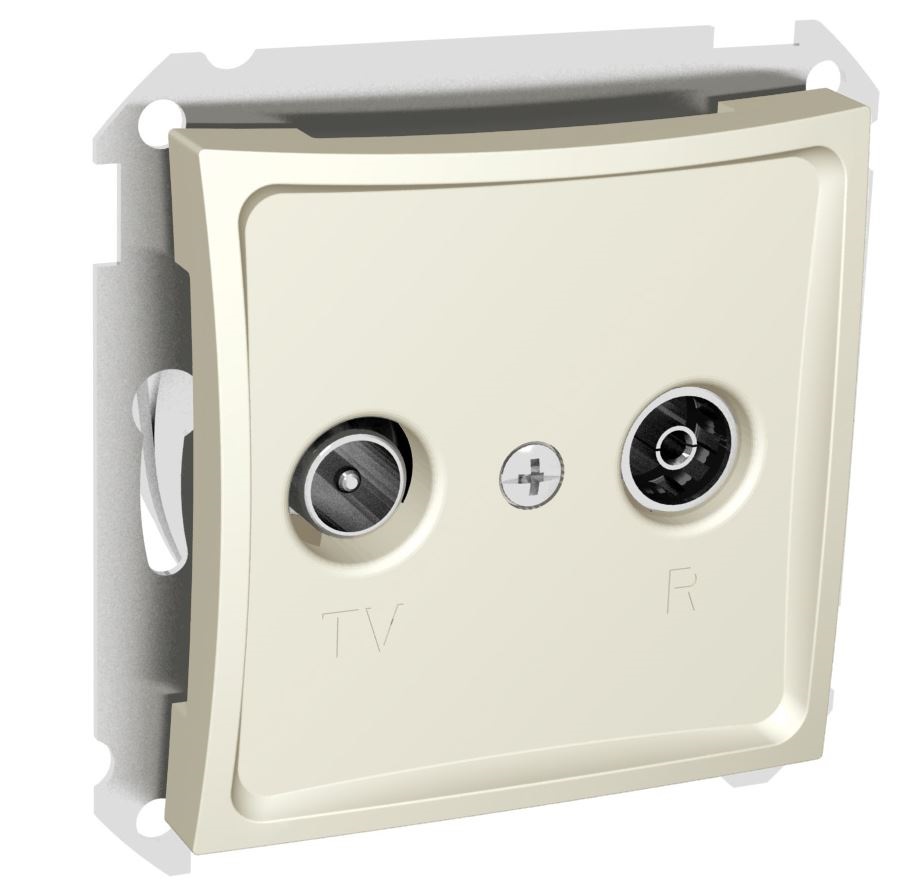 

Комбинированная розетка Schneider Electric Дуэт WDE000295, Бежевый