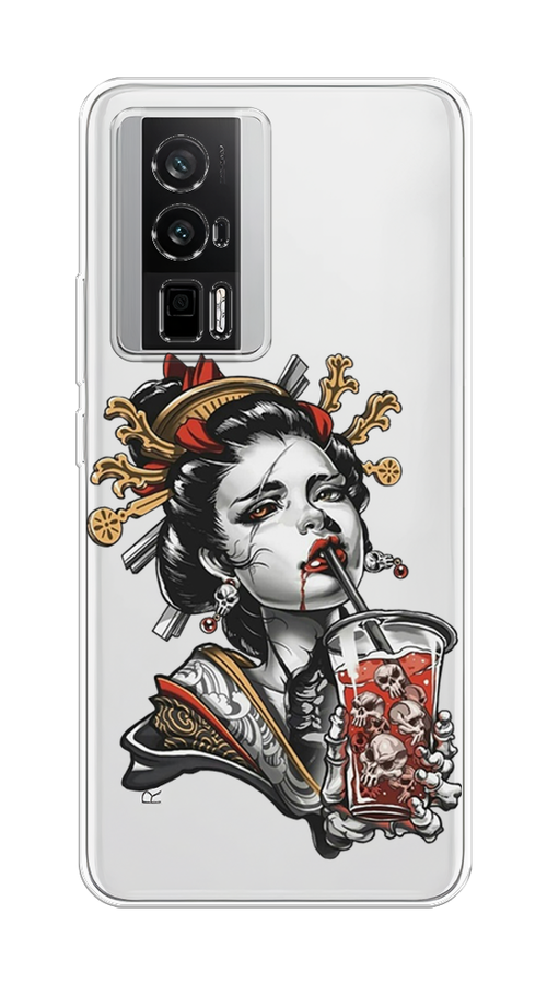 

Чехол на Redmi K60 "Опасная гейша", Красный;черный;серый, 317450-4