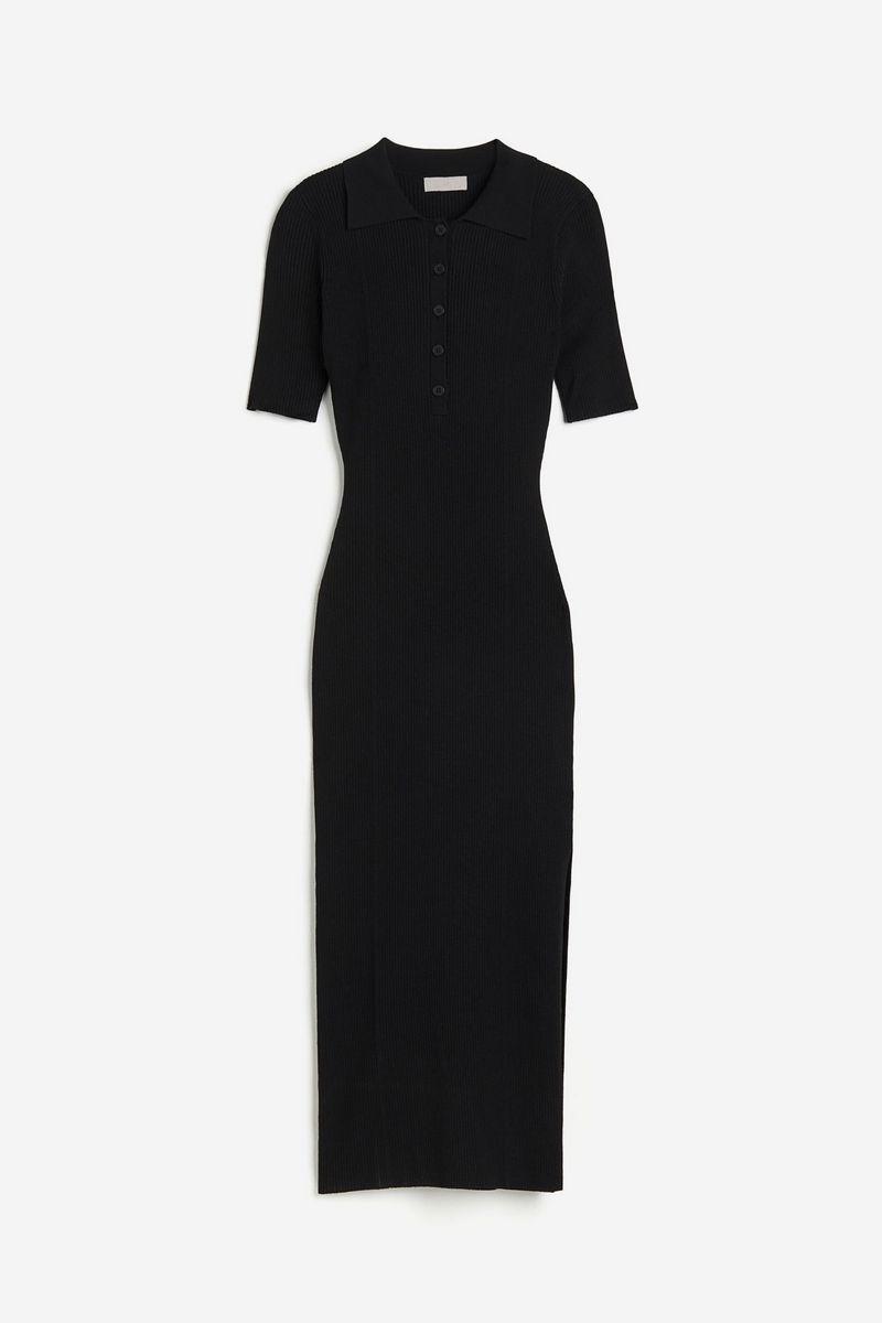 

Платье женское H&M 1219371 черное M, Черный, 1219371