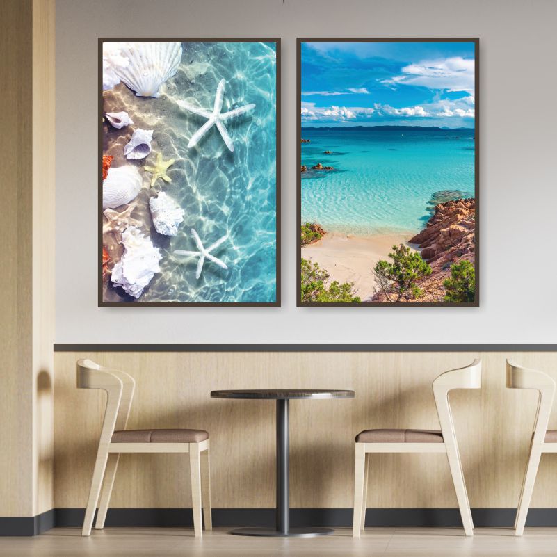 

Набор постеров ПолиЦентр из 2 шт на стену Море Лето Пляж 60х90 см, Наборх2МореЛетоПляжТип9