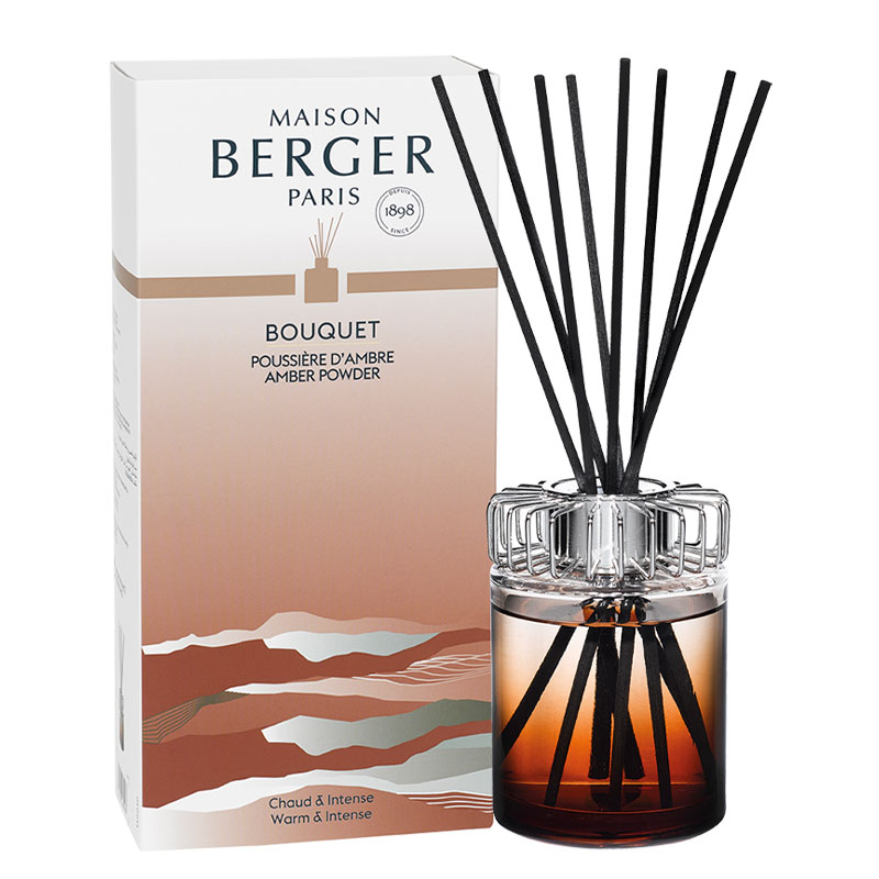 фото Ароматический диффузор maison berger стихия амбровая вуаль (amber powder) янтарный 115 мл