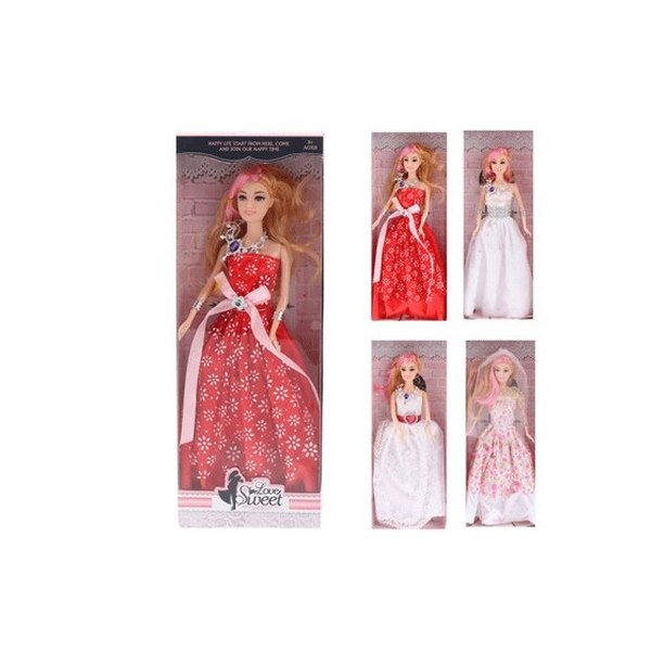 Кукла в платье, с аксессуарами, 29 см, 4 вида в ассортименте, 1 шт., 75ABCD