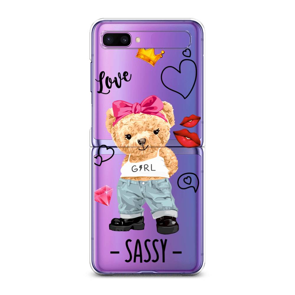 

Чехол на Samsung Galaxy Z Flip 1 "Sugar Mommy", Голубой;белый;розовый, 2107150-6