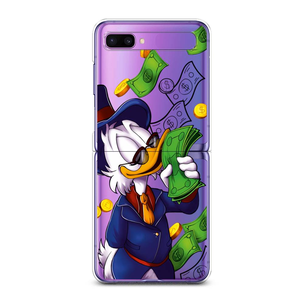

Чехол на Samsung Galaxy Z Flip 1 "Scrooge McDuck with Money", Синий;зеленый;белый, 2107150-6