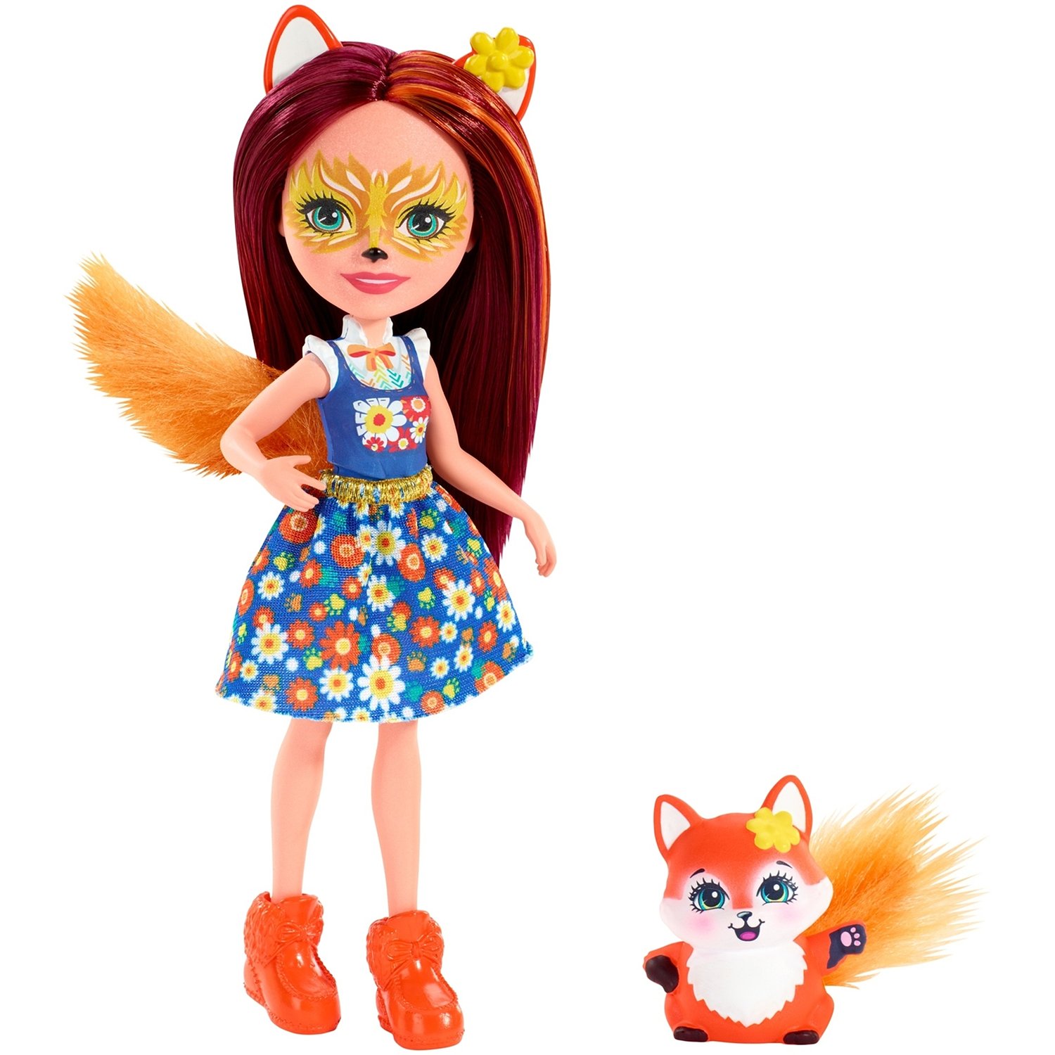 

Кукла Mattel Enchantimals Фелисити Лис с питомцем Флик, DVH87/Лис