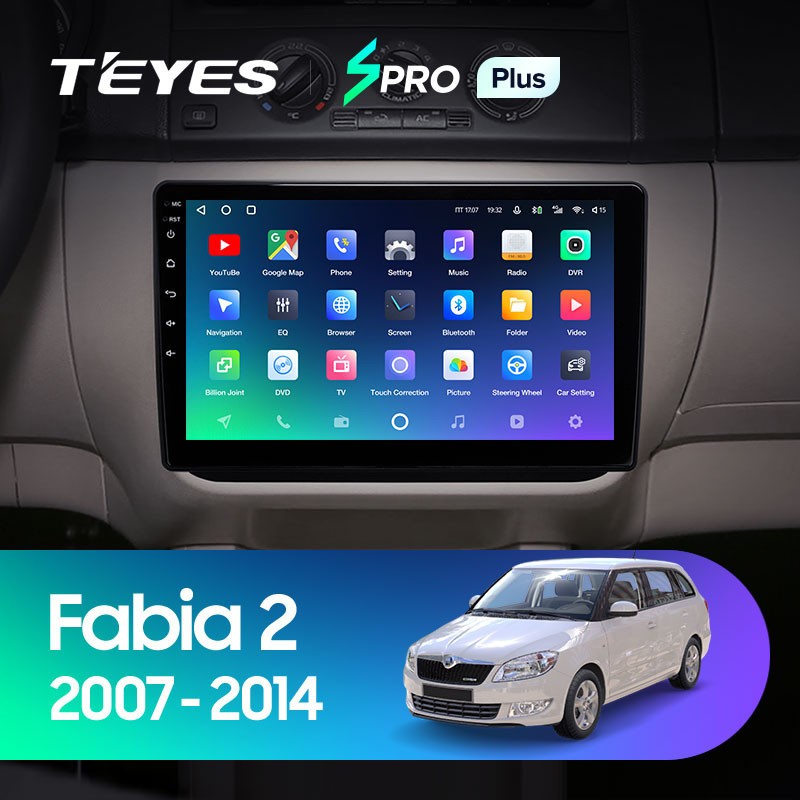 Штатная магнитола Teyes SPRO Plus 6128 Skoda Fabia 2 2007-2014 3660000₽