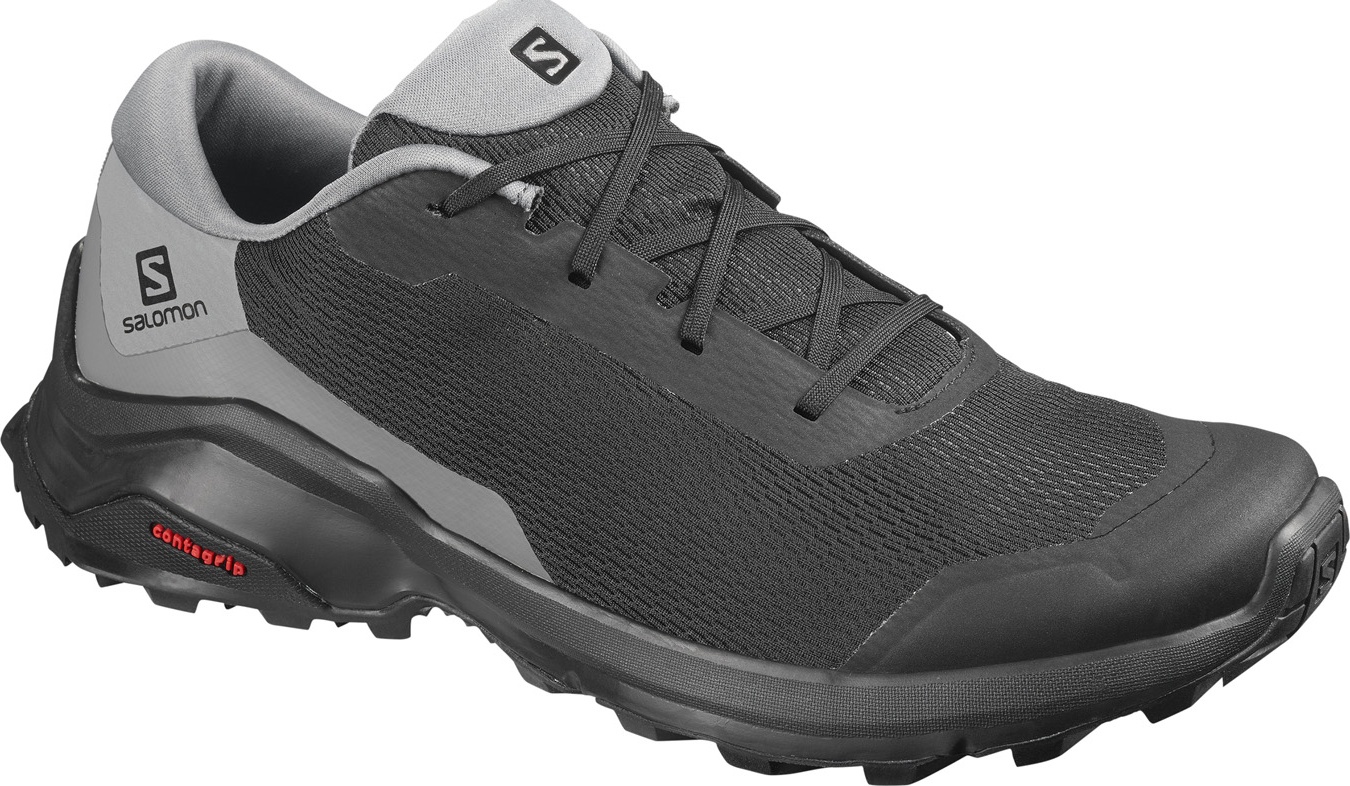 фото Кроссовки мужские salomon x reveal black/black/quiet shade серые 9 uk