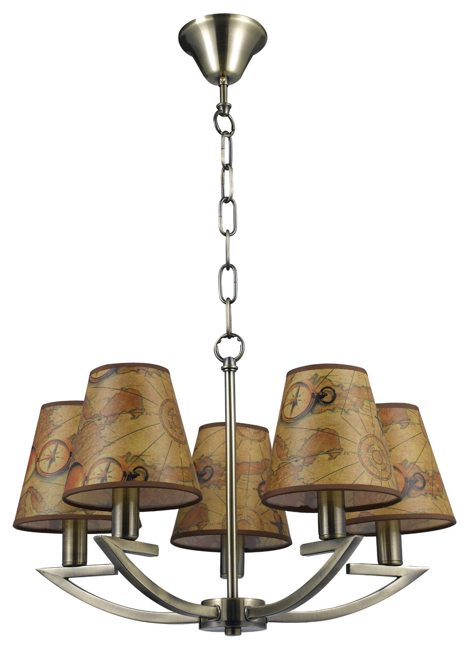 фото Люстра подвесная escada pirates 1021/5 e14*60w bronze