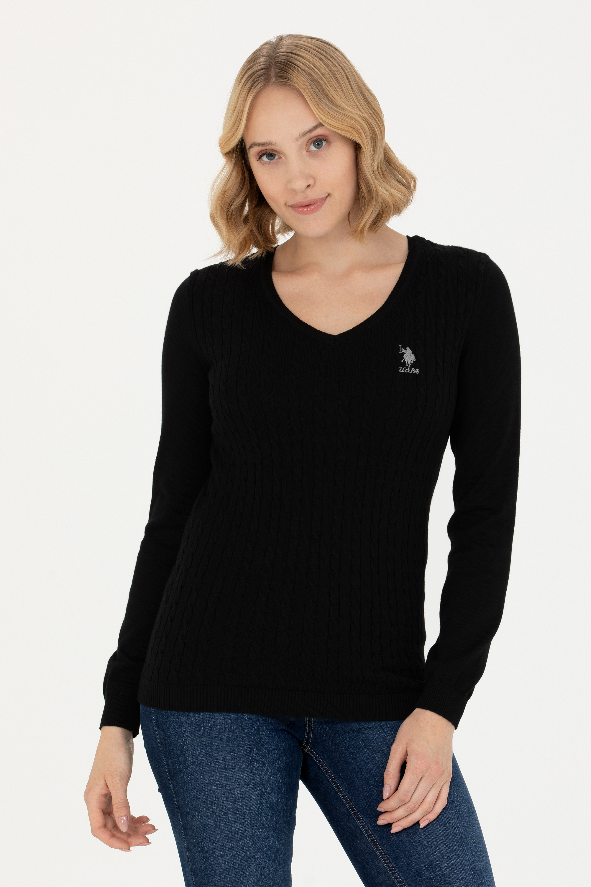 

Пуловер женский U.S. POLO Assn. G082GL0TK0YTK03-BSK23 черный S, G082GL0TK0YTK03-BSK23