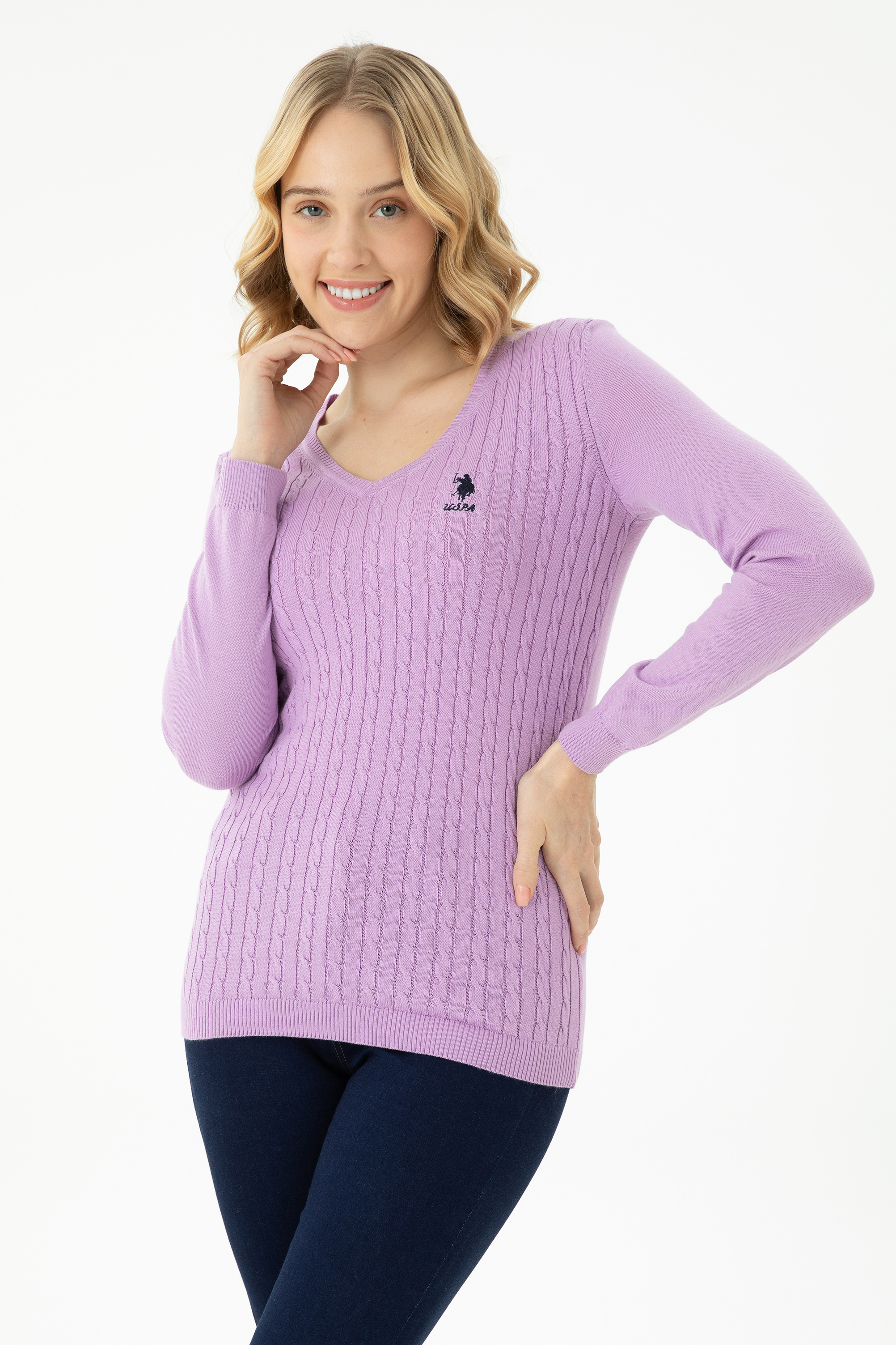 

Пуловер женский U.S. POLO Assn. G082GL0TK0YTK03-BSK23 фиолетовый M, G082GL0TK0YTK03-BSK23