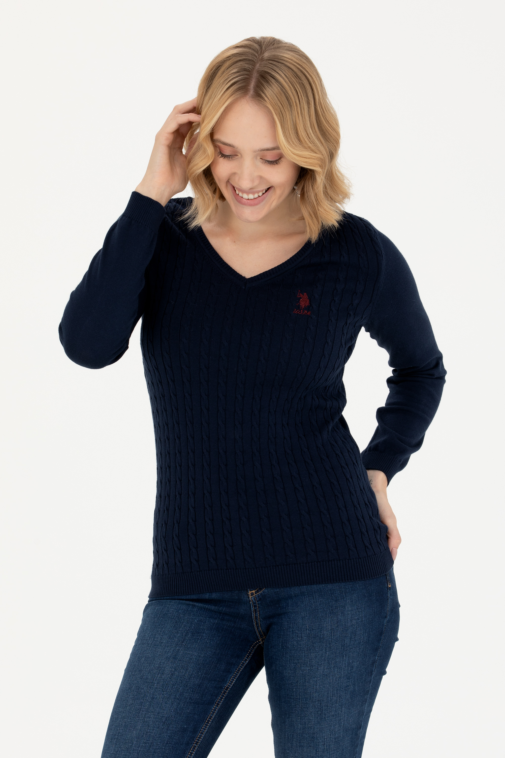 

Пуловер женский U.S. POLO Assn. G082GL0TK0YTK03-BSK23 синий XL, G082GL0TK0YTK03-BSK23