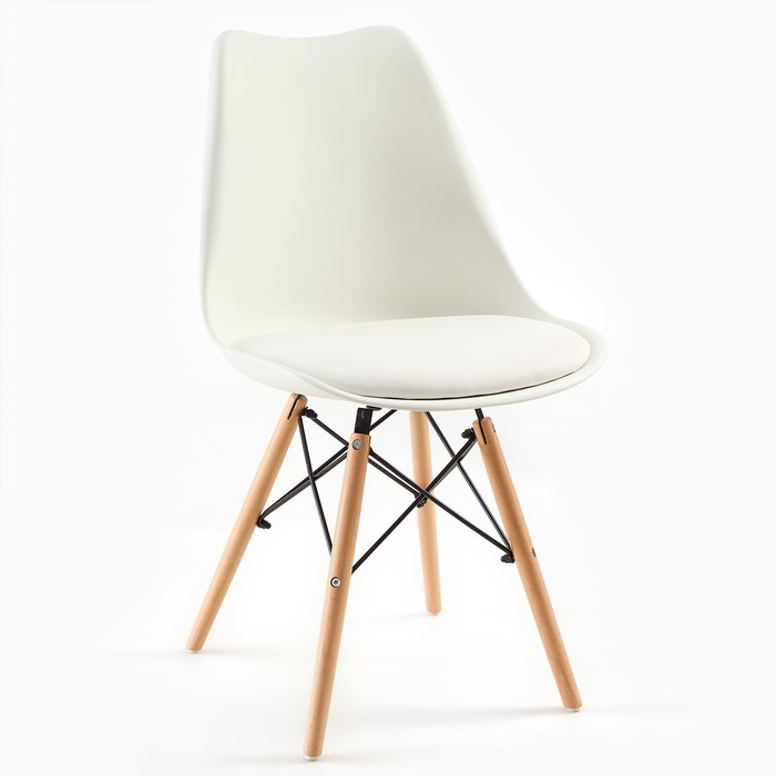 

Клик Мебель Стул мягкий Eames белый