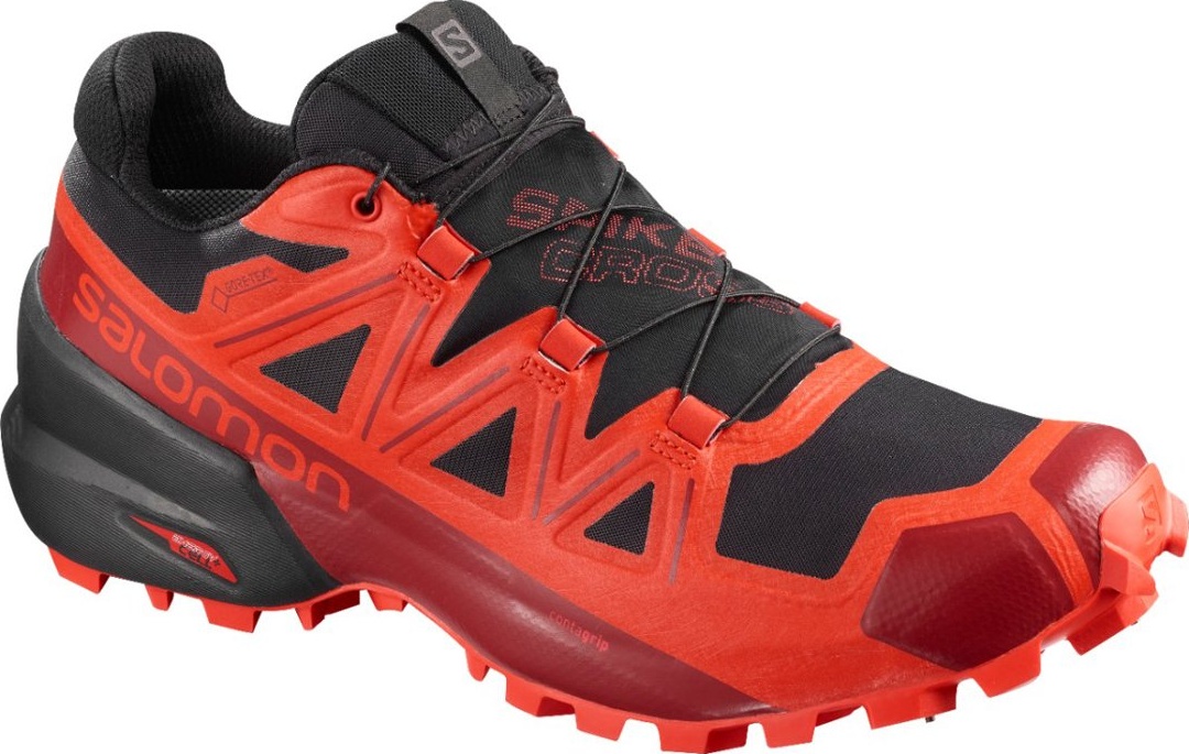 фото Кроссовки мужские salomon spikecross 5 gtx красные 9 uk