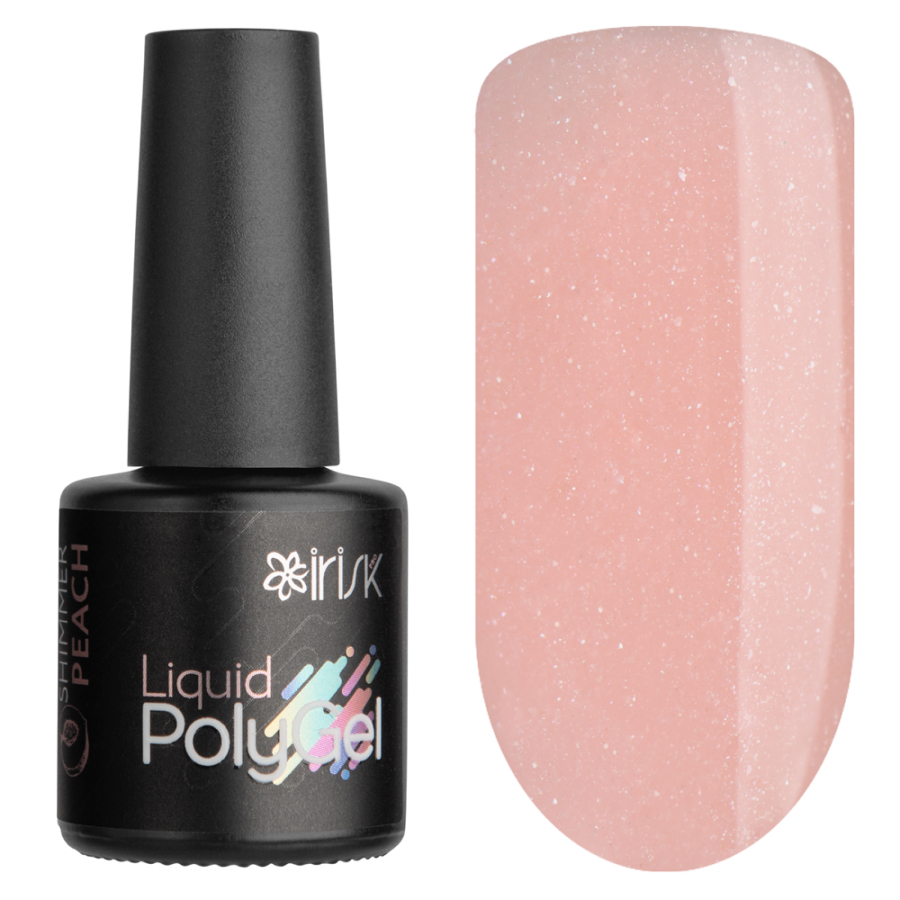 Жидкий полигель IRISK Liquid PolyGel, 10мл 10 Shimmer Peach жидкий полигель irisk liquid polygel cloud pink 10мл