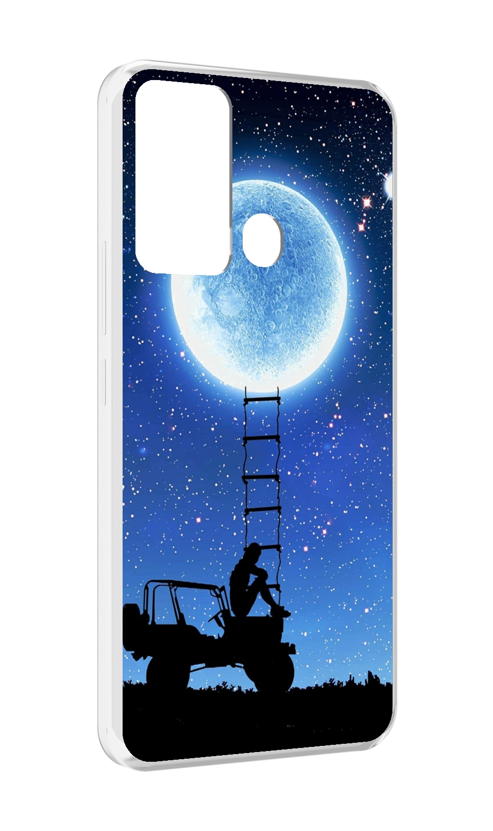 

Чехол MyPads Машина-на-лун для Infinix Hot 12i, Прозрачный, Tocco