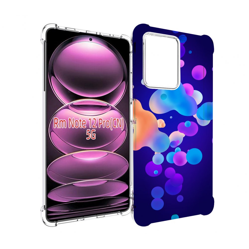 Чехол MyPads абстрактные-пузырьки для Xiaomi Redmi Note 12 Pro
