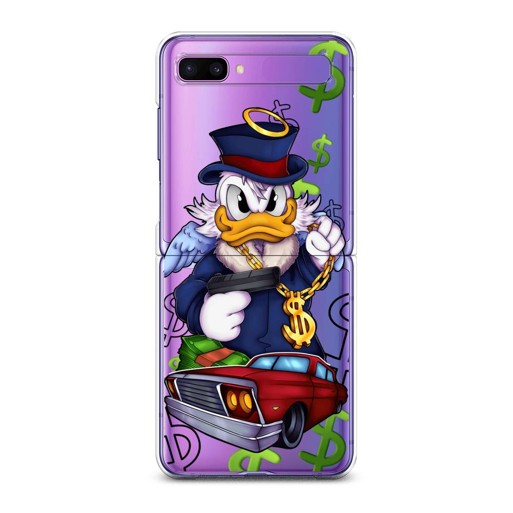 

Чехол на Samsung Galaxy Z Flip 1 "Scrooge McDuck with a Gold Chain", Красный;синий;белый, 2107150-6