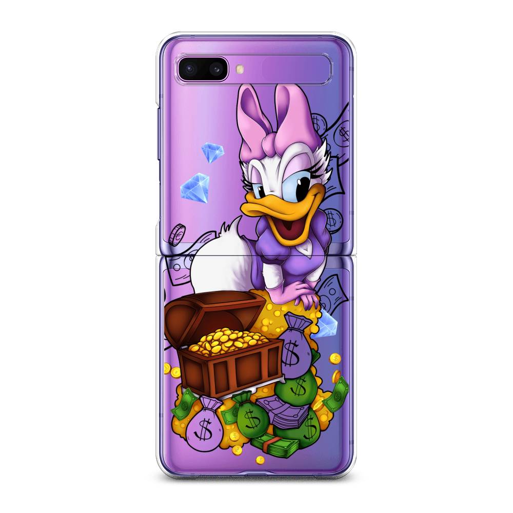 

Чехол на Samsung Galaxy Z Flip 1 "Rich Daisy Duck", Коричневый;белый;фиолетовый, 2107150-6