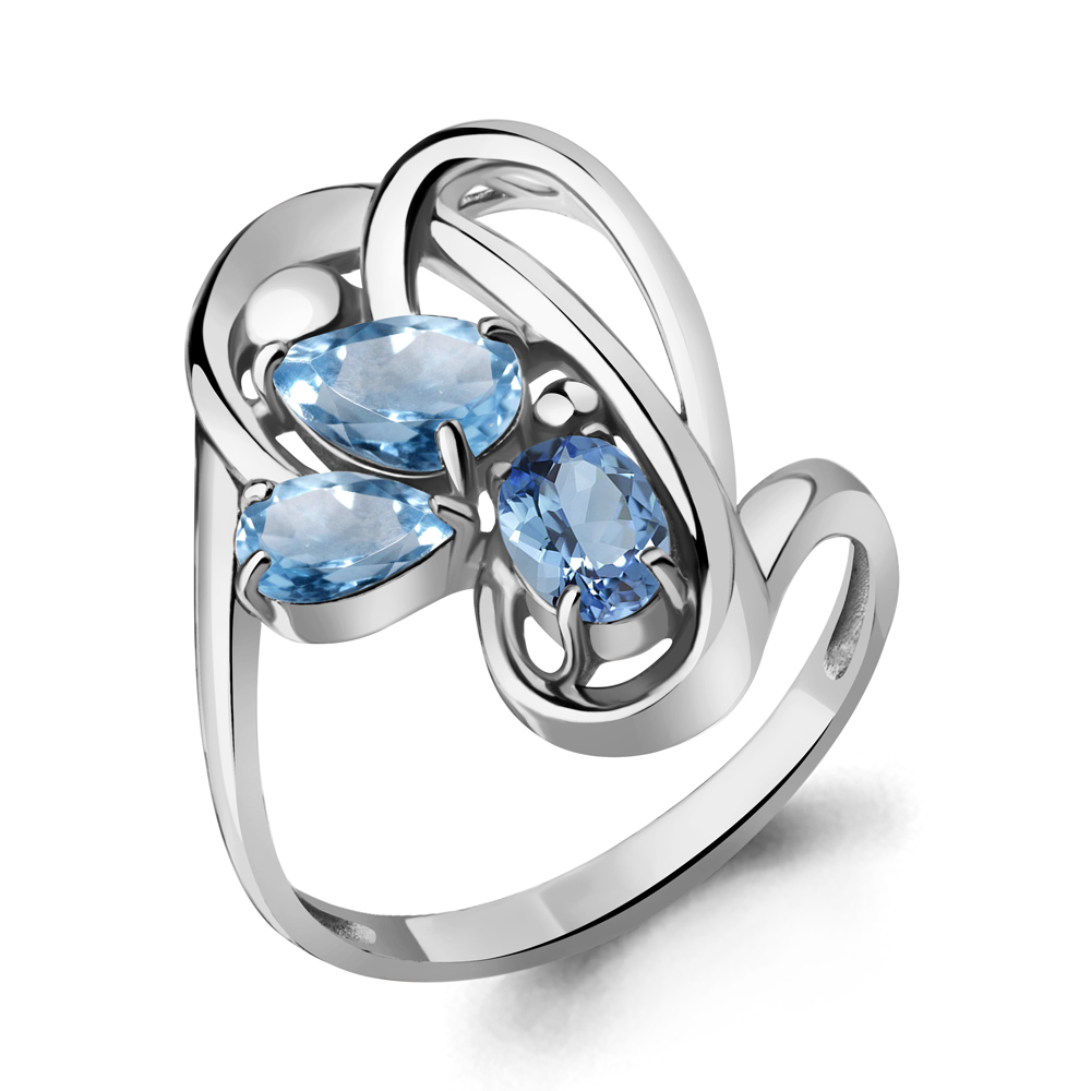 

Кольцо из серебра с топазом Aquamarine Aquamarine 6969205_925_р р. 19, 6969205_925_р
